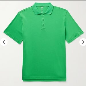 OUTDOOR‎ VOICES, Birdie Recycled-Piqué Polo Shirt, Kelly Green, Size XS